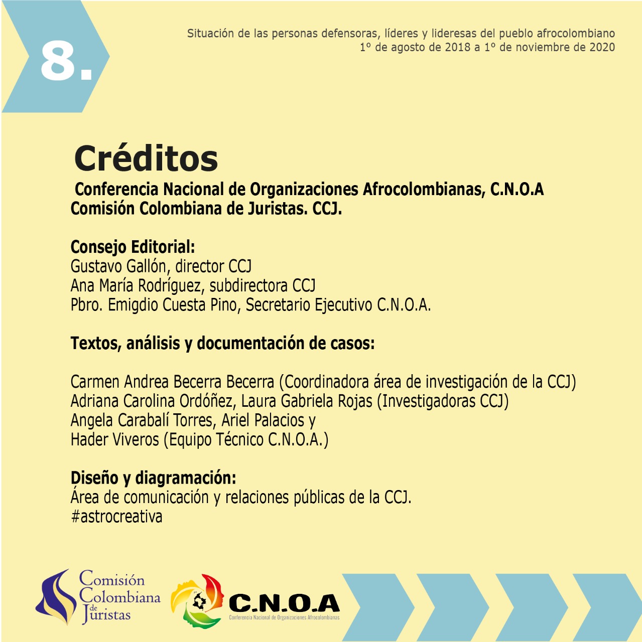 Imagen 8 de Situaci&oacute;n de las personas defensoras, l&iacute;deres y lideresas del pueblo afrocolombiano